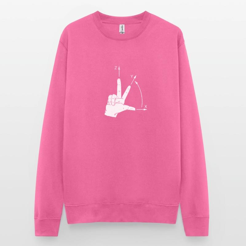 Coordinate system CNC programmer Unisex Sweatshirt