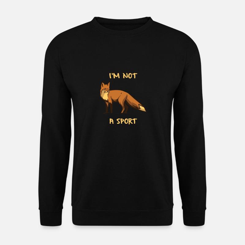 Fuchs Tierschutz - Unisex Pullover - Schwarz