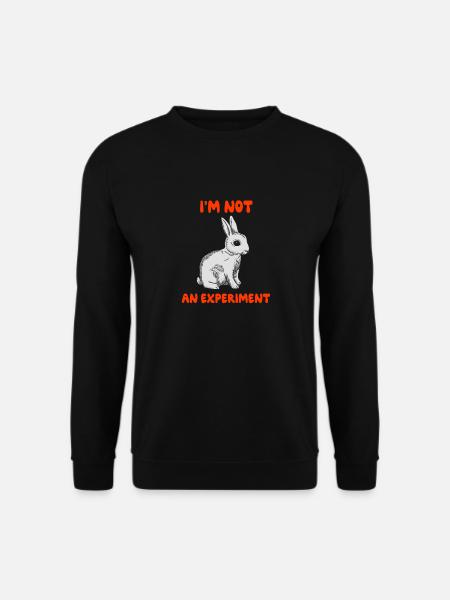 Hase Tierschutz - Unisex Pullover - Schwarz