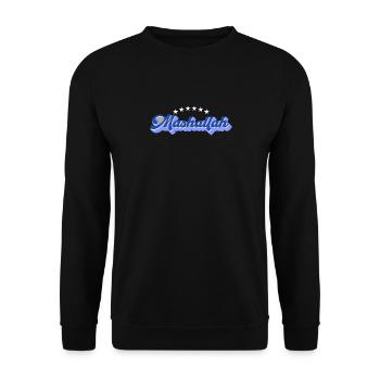 Mashallah Kosovo Style Kosovar Flag - Unisex Sweatshirt - black - Front - Alina (178cm) & Michal (187cm)
