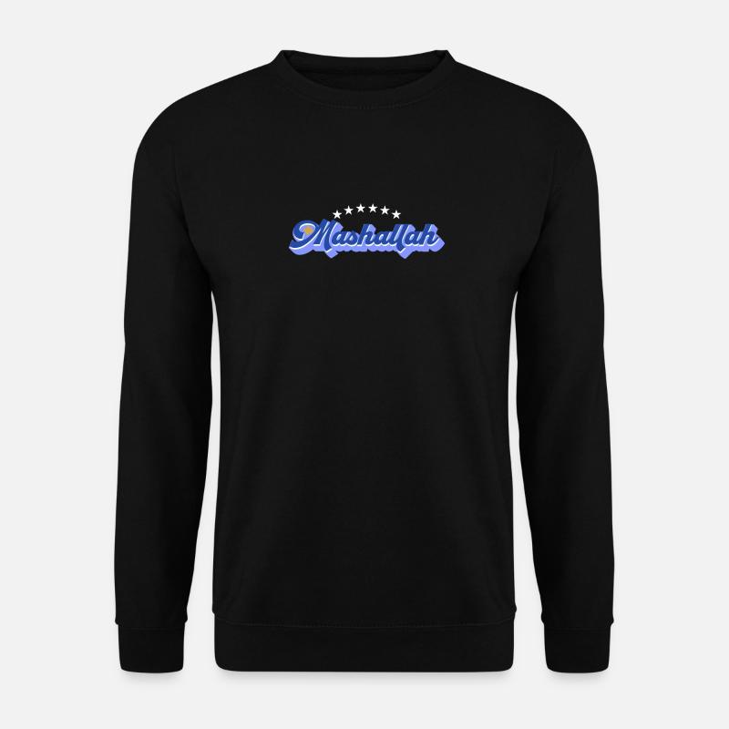 Mashallah Kosovo Style kosovarische Flagge - Unisex Pullover - Schwarz