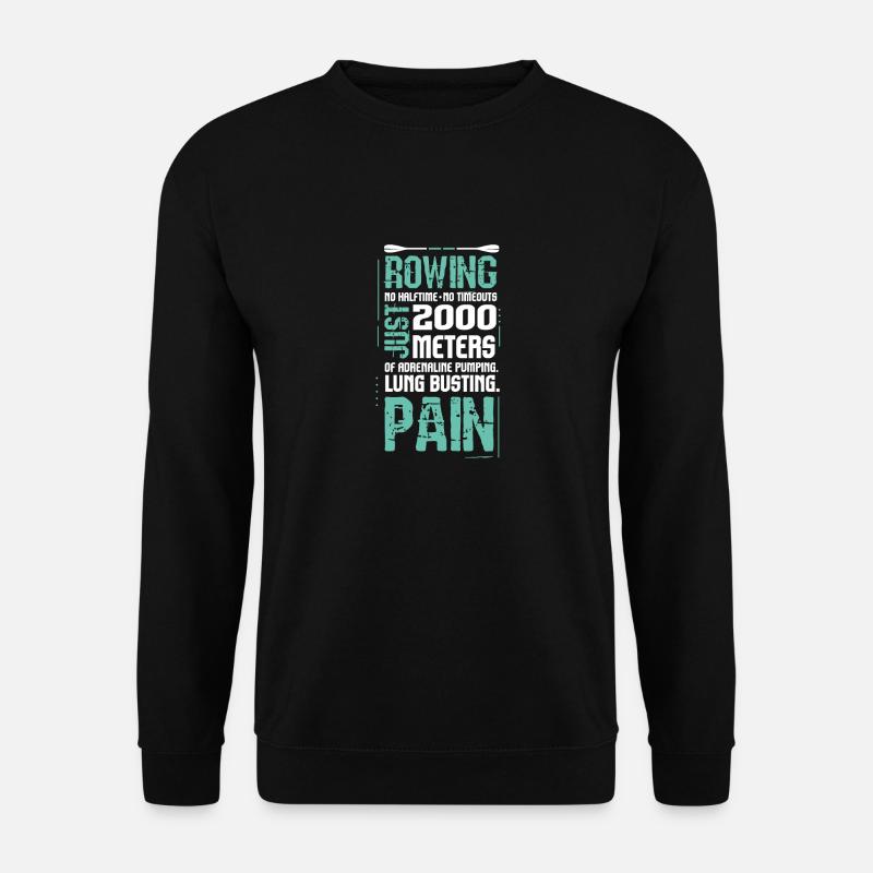 No Halftime No Timeouts Rowing - Unisex Pullover - Schwarz
