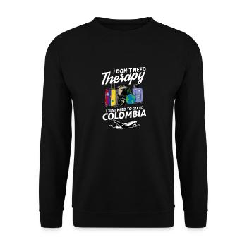 Colombia flag I Colombian Souvenirs - Sweat-shirt Unisexe - noir - Devant - Alina (178cm) & Michal (187cm)