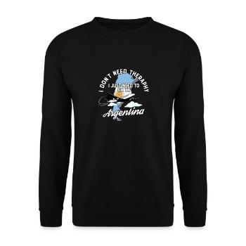 Argentina flag I Argentinan Souvenirs - Sweat-shirt Unisexe - noir - Devant - Alina (178cm) & Michal (187cm)