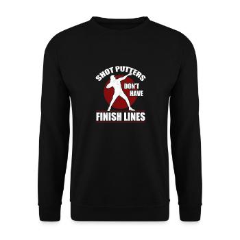 Les lanceurs de poids n'ont pas de piste d'arrivée et - Sweat-shirt Unisexe - noir - Devant - Alina (178cm) & Michal (187cm)