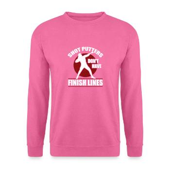 Les lanceurs de poids n'ont pas de piste d'arrivée et - Sweat-shirt Unisexe - rose - Devant