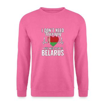 Belarus flag I Belarus Souvenirs - Sweat-shirt Unisexe - rose - Devant