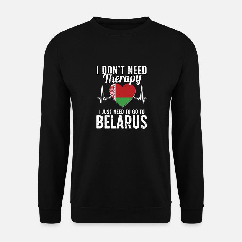 Belarus flag I Belarus Souvenirs - Sweat-shirt Unisexe - noir