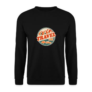 Reisen - Unisex Pullover - Schwarz - Vorne - Alina (178cm) & Michal (187cm)