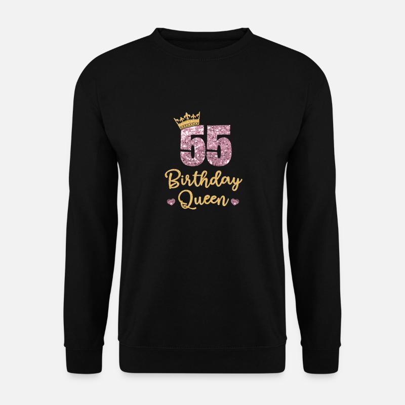 55° compleanno Regina 55 anni Cinquantacinque - Felpa unisex - nero