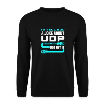 Cybersecurity-Ingenieur Helpdesk-Support IT-Admin - Unisex Pullover - Schwarz - Vorne - Alina (178cm) & Michal (187cm)