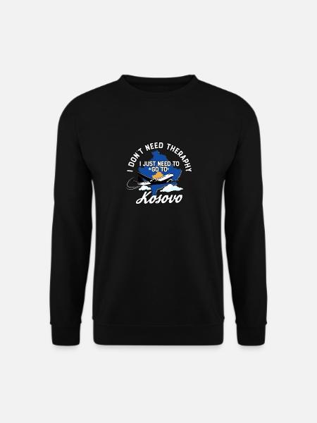 Kosovo flag I Kosovan Souvenirs - Sweat-shirt Unisexe - noir