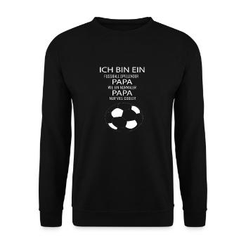 Soccer Team Fußball Torwart Kicken Jungs outfit - Unisex Pullover - Schwarz - Vorne - Alina (178cm) & Michal (187cm)
