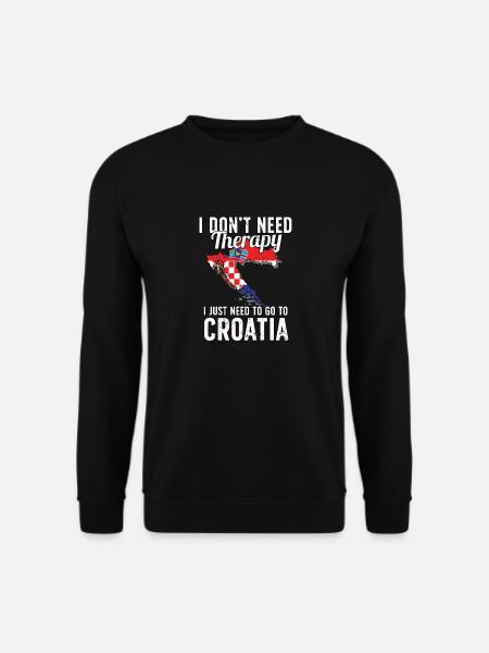Croatia flag I Croatian souvenirs - Unisex Sweatshirt - black