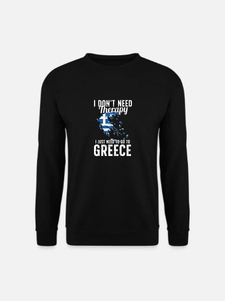 Greece flag I Greek Souvenirs - Unisex Sweatshirt - black