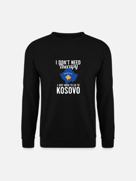 Kosovo flag I Kosovan Souvenirs - Sweat-shirt Unisexe - noir