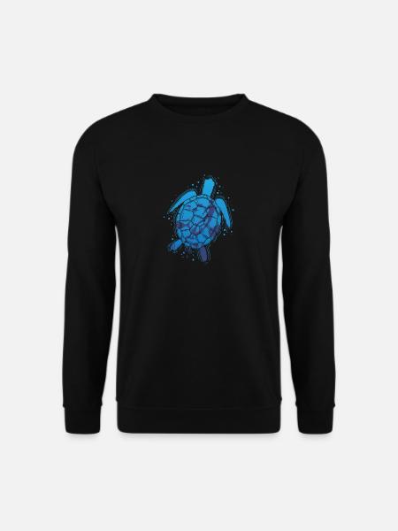 Schildkröten sind auch Apnoetaucher - Unisex Pullover - Schwarz