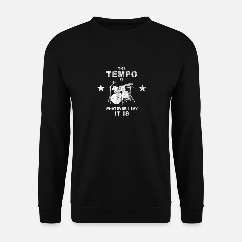 Schlagzeug Drummer - Unisex Pullover - Schwarz