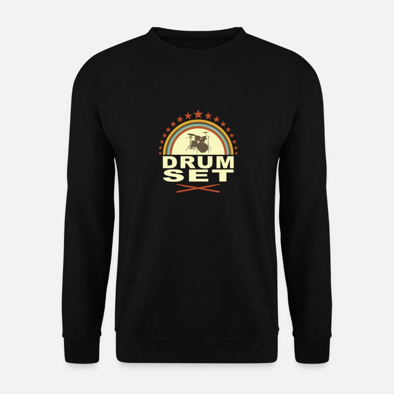 Schlagzeug Drum Set - Unisex Pullover - Schwarz