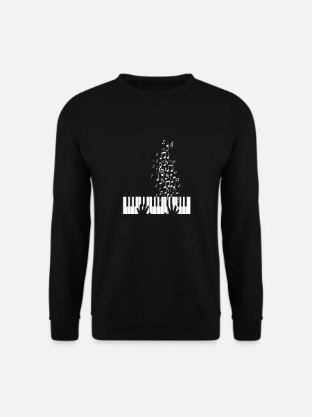 Pianist Klavier Geschenk Klarinette Musik - Unisex Pullover - Schwarz
