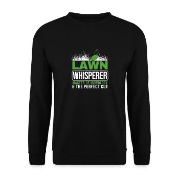 Lawn Whisper Groundskeeper Landscaper Gardener - Sweat-shirt Unisexe - noir - Devant - Alina (178cm) & Michal (187cm)