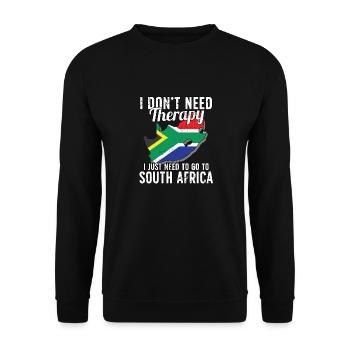 South Africa flag I South African Souvenirs - Sweat-shirt Unisexe - noir - Devant - Alina (178cm) & Michal (187cm)