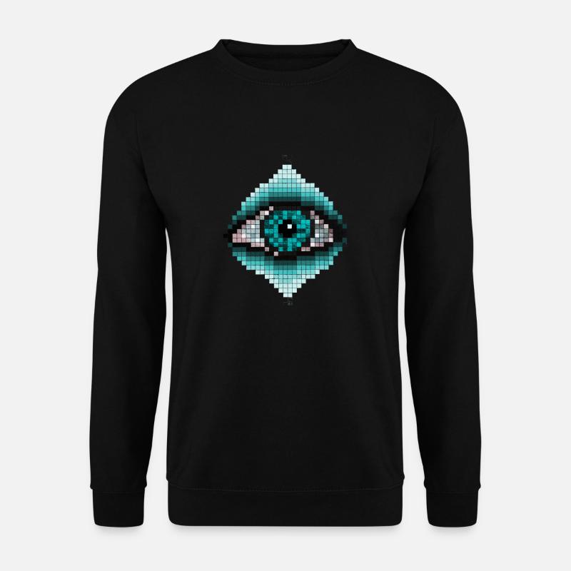 Auge - Unisex Pullover - Schwarz