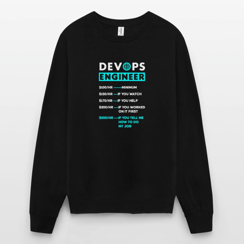 DevOps Ingenieur Cloud Computing Stundensatz Unisex Pullover