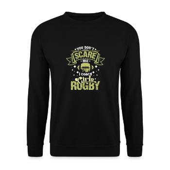 Rugby coach - Sweat-shirt Unisexe - noir - Devant - Alina (178cm) & Michal (187cm)