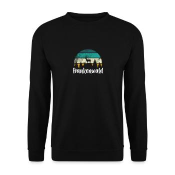 Frankenwald - Unisex Pullover - Schwarz - Vorne - Alina (178cm) & Michal (187cm)