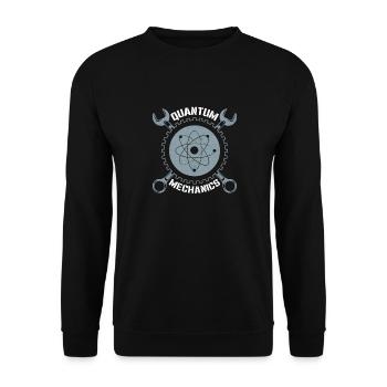 Quantum Mechanics Quantum Physics Technology - Unisex Sweatshirt - black - Front - Alina (178cm) & Michal (187cm)