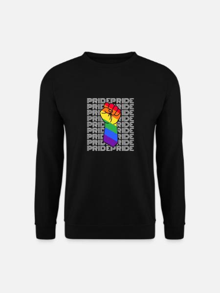 Pride LGBT Spruch Geschenk Rechte Queer - Unisex Pullover - Schwarz