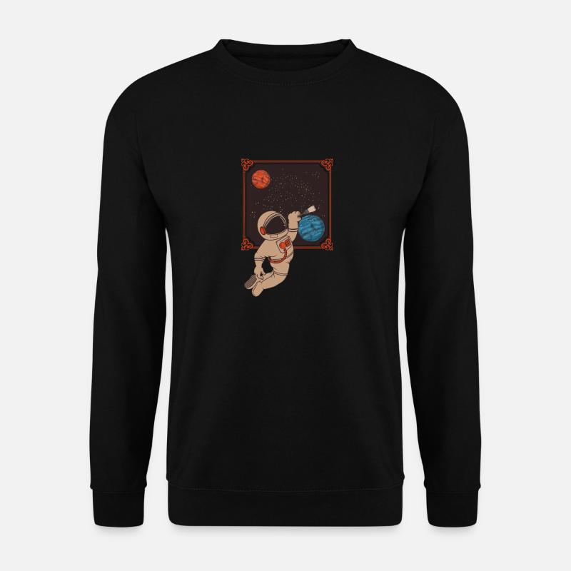 Weltraum Astronaut - Unisex Pullover - Schwarz