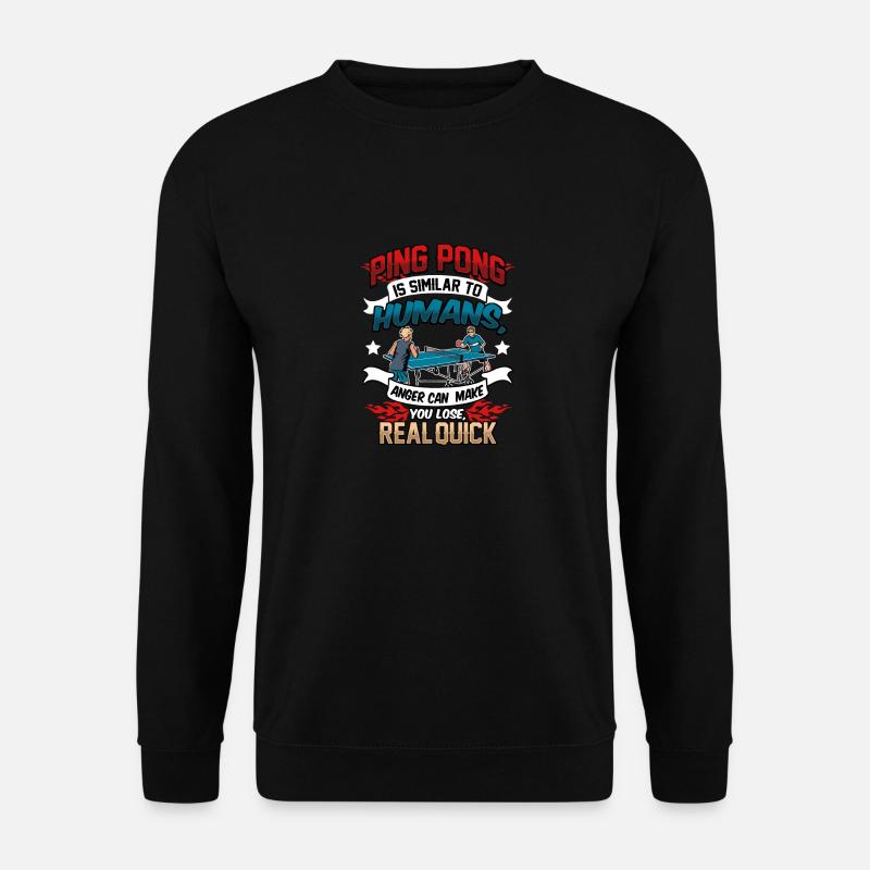 Ping Pong ping-pong - Sweat-shirt Unisexe - noir