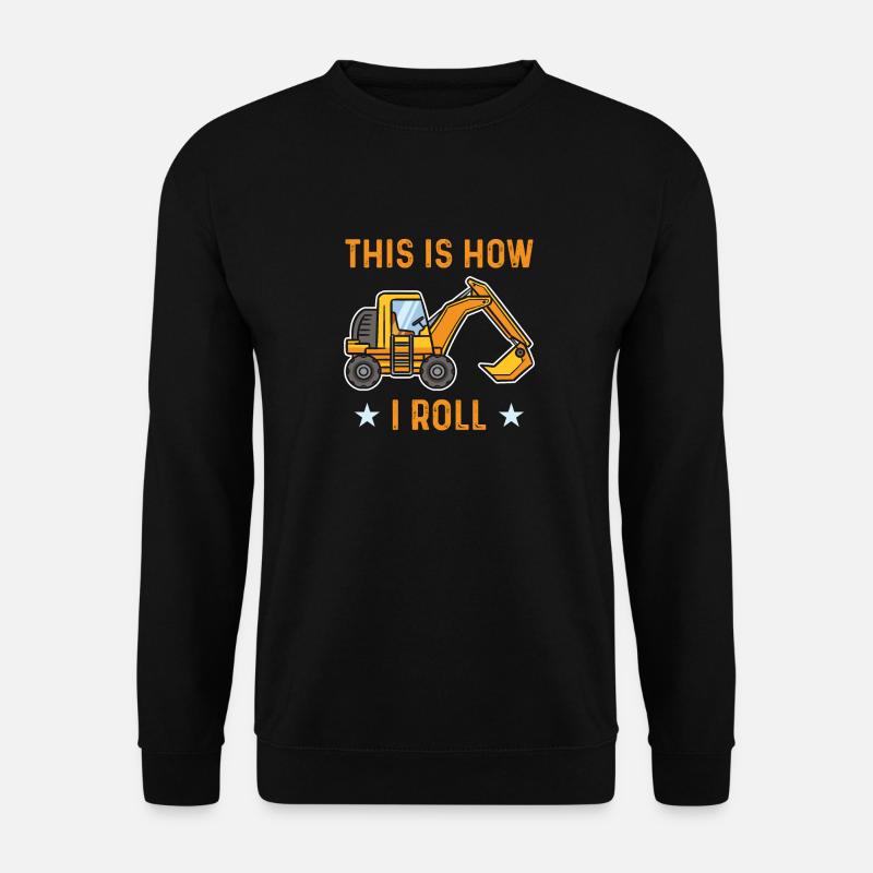 Baggerfahrer - Unisex Pullover - Schwarz