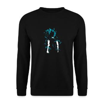Anime figure dans Flash Kawaii Manga conception graphique - Sweat-shirt Unisexe - noir - Devant - Alina (178cm) & Michal (187cm)