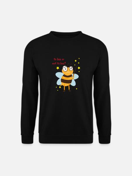 To bee or not to bee Geschenk Imker Honig - Unisex Pullover - Schwarz
