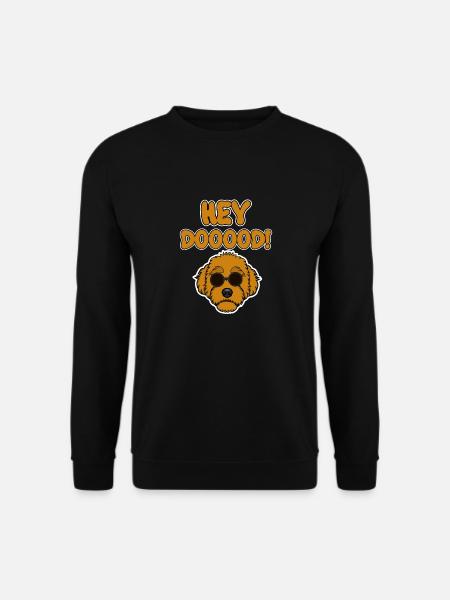 Hey Dooood Ironic Goldendoodle Hund - Unisex Pullover - Schwarz