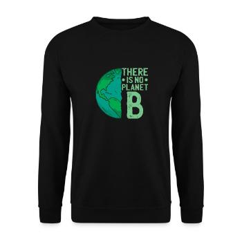 There is no Planet B - Sweat-shirt Unisexe - noir - Devant - Alina (178cm) & Michal (187cm)