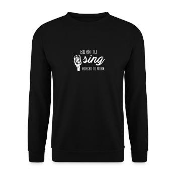 Belles phrases Chanteurs Chanteurs Amour Chanteuse Drôle - Sweat-shirt Unisexe - noir - Devant - Alina (178cm) & Michal (187cm)