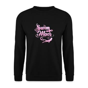 Maman nageuse Maman nageuse - Sweat-shirt Unisexe - noir - Devant - Alina (178cm) & Michal (187cm)