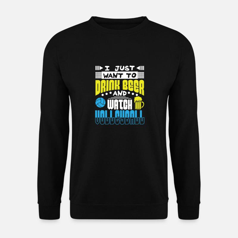 Volleyball and Beer - Unisex Sweatshirt - black
