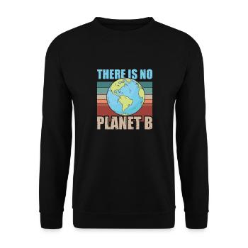 There is no Planet B - Sweat-shirt Unisexe - noir - Devant - Alina (178cm) & Michal (187cm)