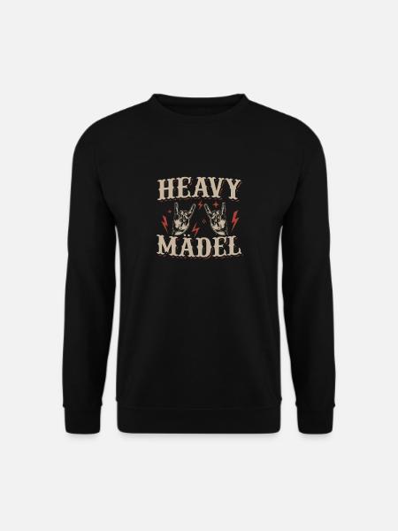Heavy Mädel Heavy Metal Für Girls - Unisex Pullover - Schwarz