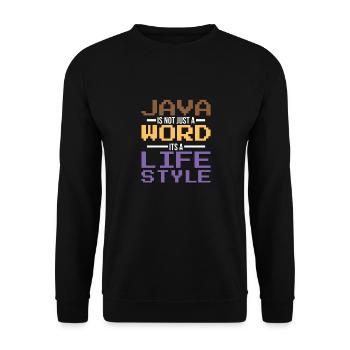 Java Developer - Sweat-shirt Unisexe - noir - Devant - Alina (178cm) & Michal (187cm)
