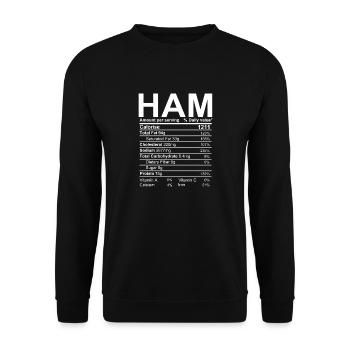 Schinken - Unisex Pullover - Schwarz - Vorne - Alina (178cm) & Michal (187cm)