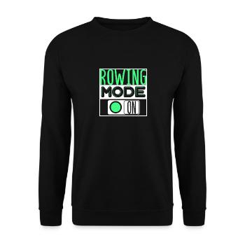 Rowing Rowing Sport - Unisex Sweatshirt - black - Front - Alina (178cm) & Michal (187cm)