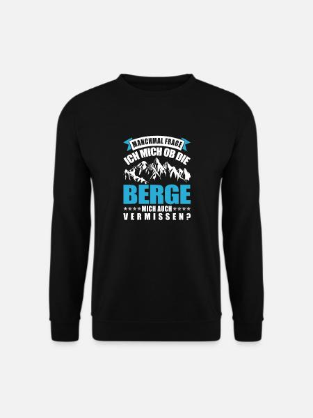 Berge - Unisex Pullover - Schwarz