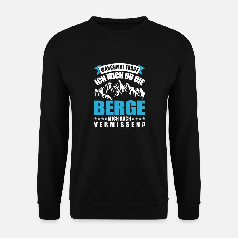 Berge - Unisex Pullover - Schwarz