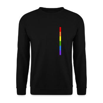 LGBT-Bar Design - Unisex Pullover - Schwarz - Vorne - Alina (178cm) & Michal (187cm)